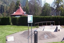 The skate park at Victoria Park