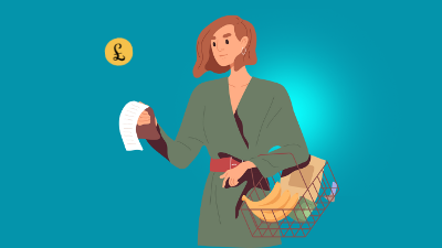 Cost of living food support animation