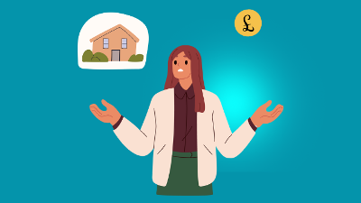 Cost of living rent and mortgage support animation