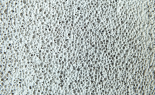 Concrete with aerated bubbles in it