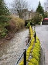 The Craigie Burn in Perth after sediment removal works in March 2024