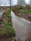 The Craigie Burn in Perth after sediment removal works in March 2024