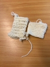 photo of another 2 examples of Finnish 2+2 stitch technique