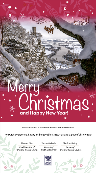 An image of Perth and Kinross's Christmas Card 