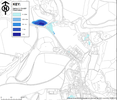 Dunkeld Flood Protection Scheme Flood Study 2023 preferred option